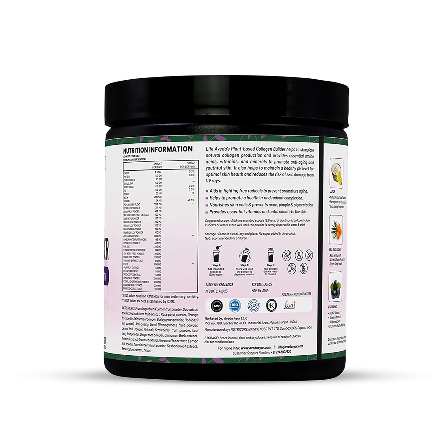 Life Aveda Plant Based Collagen Builder, 250 g-2.webp